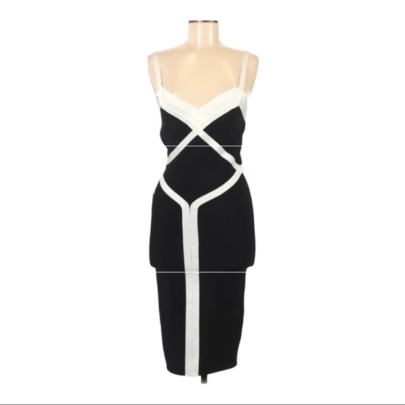 Bebe NWT Color Block Very Stretchy Body-con Dress - Picture 1 of 12